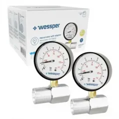 Manometr z adapterem Wessper - zestaw 2 szt. do Wessper TripleMax 1''