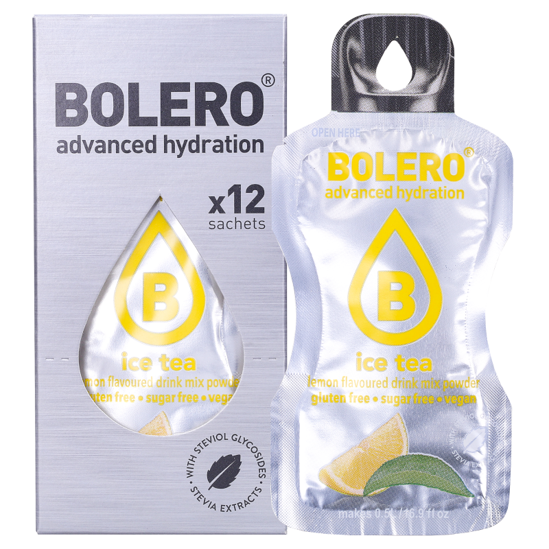 Napój w proszku Bolero Sticks ice tea bez cukru - 12 x 3 g