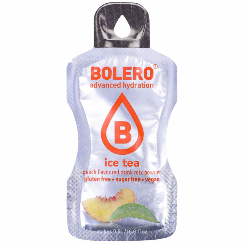 Napój w proszku Bolero Sticks ice tea peach bez cukru - 12 x 3 g