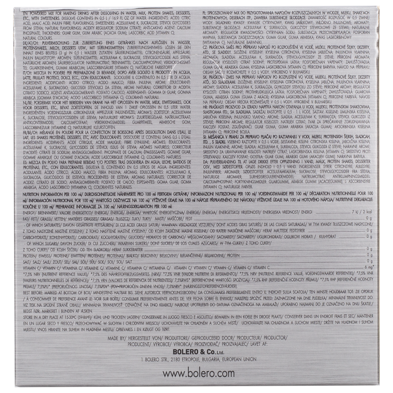 Zestaw napojów w proszku Bolero Sticks różne smaki bez cukru - 48 x 3 g Zestaw napojów w proszku Bolero Sticks różne smaki bez cukru - 48 x 3 g
