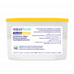 Pochłaniacz wilgoci Aquafloow Filler Lemon o zapachu cytrynowym 400 ml