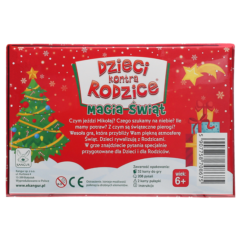 Dzieci Kontra Rodzice Magia Świąt rodzinna familijna gra towarzyska