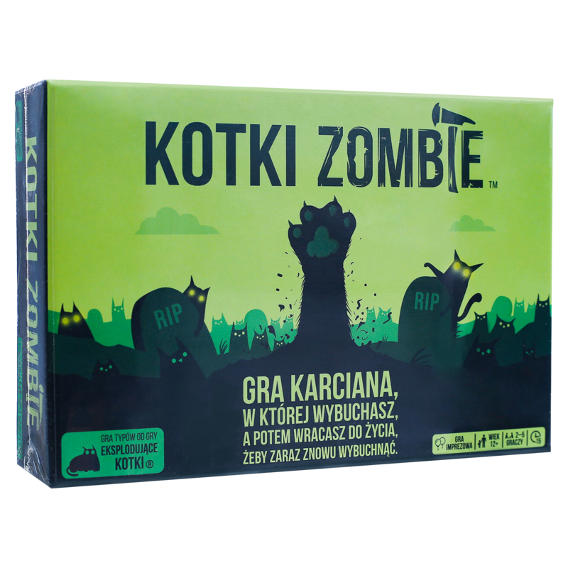 Eksplodujące Kotki: Zombie- gra rywalizacyjna karciana