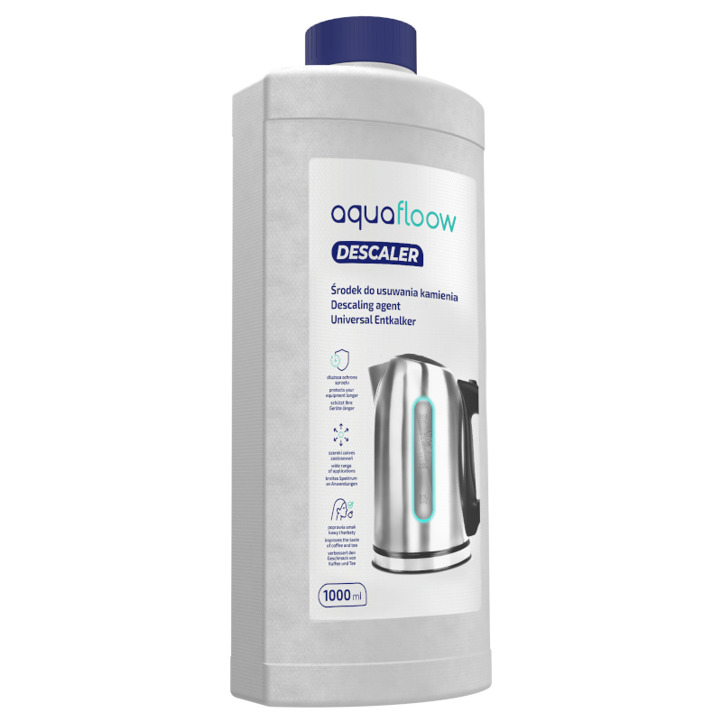 Środek do usuwania kamienia, odkamieniacz Aquafloow Descaler do ekspresu, czajnika, żelazka 1000 ml