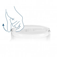 Dzbanek filtrujący szklany Wessper D2 Borosilicate FutureFlow 3 l czarny z filtrem Aquaclassic