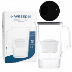Dzbanek filtrujący Wessper D1 Solid FutureFlow 2,8 l czarny z filtrem Aquamax