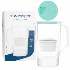 Dzbanek filtrujący Wessper D1 Solid FutureFlow 2,8 l miętowy z filtrem Aquamax
