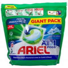 Ariel All in 1 Pods Mountain Spring kapsułki do prania białych tkanin 72 szt.