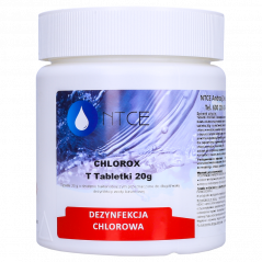 Tabletki chlorowe, bakteriobójcze do dezynfekcji wody basenowej NTCE Chlorox T 20 g - opak. 500 g