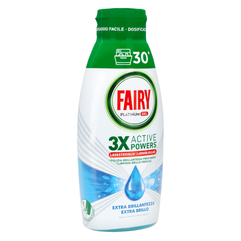 Żel do zmywarki Fairy Platinum Gel All in One morski 600 ml