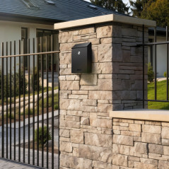 Skrzynka na listy 26x18,3x 5,2 cm (C5) czarna Sillar