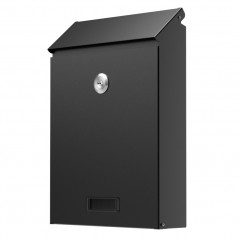 Skrzynka na listy 26x18,3x 5,2 cm (C5) czarna Sillar