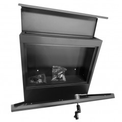 Skrzynka na listy z gazetnikiem 10,5x37x37 cm (A4) antracytowa Sillar