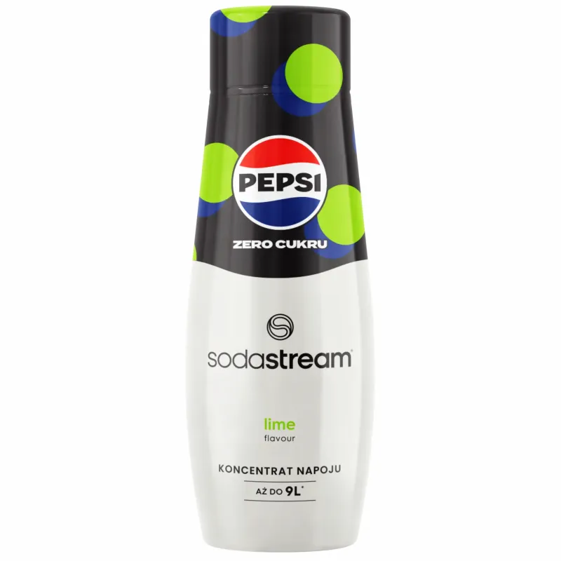 Syrop Pepsi Max bez cukru o smaku limonki do saturatora SodaStream 440 ml