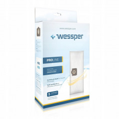 Worki syntetyczne Wessper do odkurzaczy 30,5x79 cm - 5 szt.