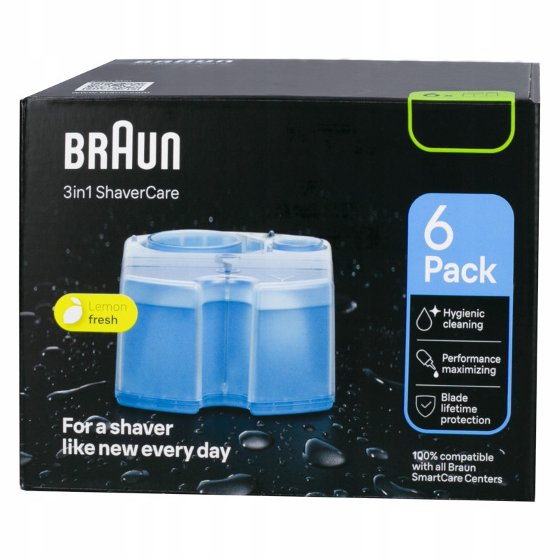 Wkłady czyszczące do golarek Braun CCR5+1 Clean&Renew