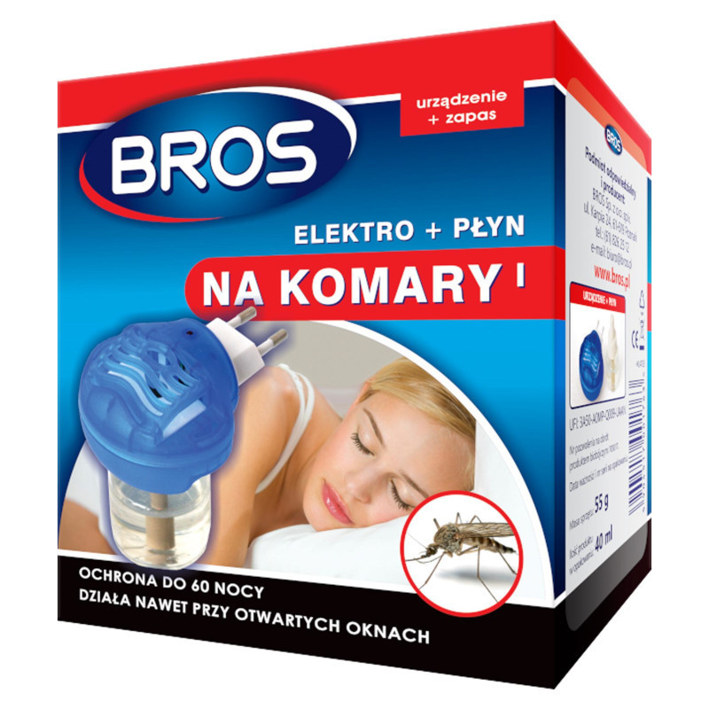 Elektro urządzenie na komary + płyn 60ml