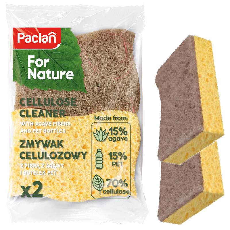 Zmywak (gąbka) do naczyń Paclan - 2 sztuki