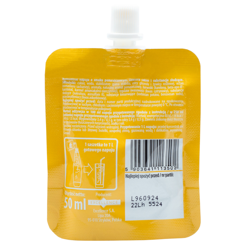 Syrop (koncentrat) Ya&Soda Orange do saturatora 50 ml