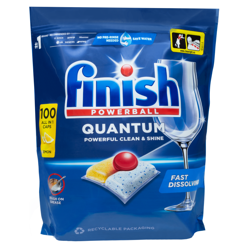 Kapsułki do zmywarki Finish Quantum All in 1 lemon - 100 szt.