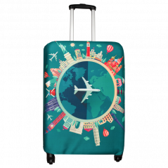 Pokrowiec na walizkę Sillar - motyw samolotu, rozmiar L