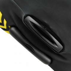 Pokrowiec na walizkę Sillar - motyw taśmy ostrzegawczej, rozmiar L