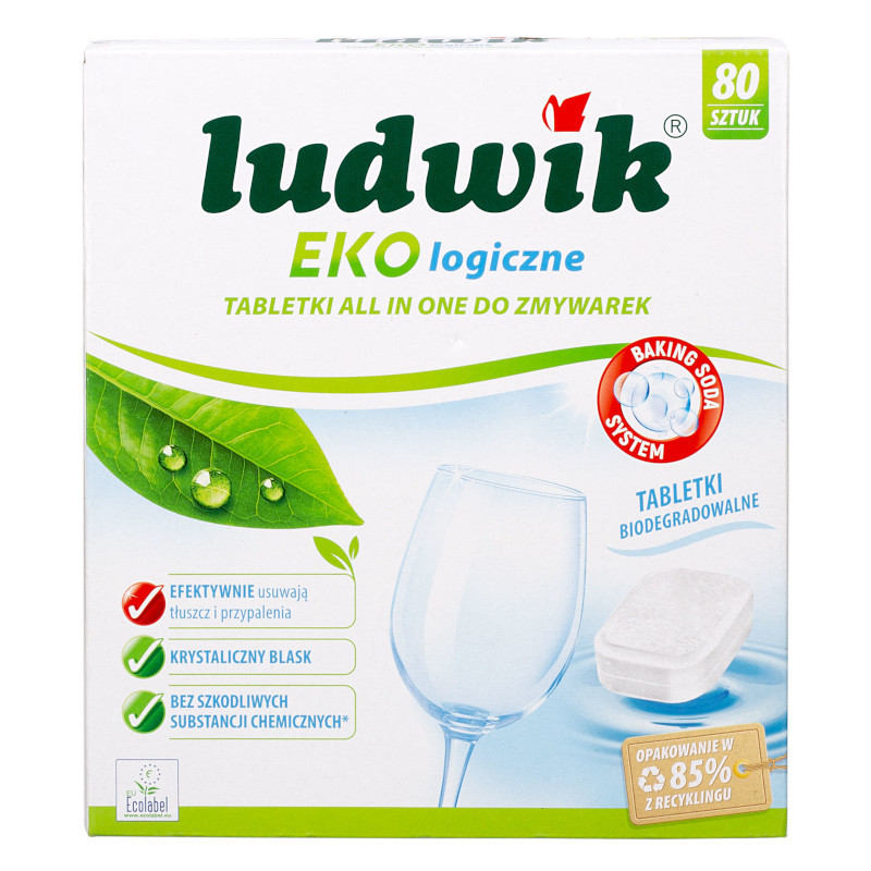 Tabletki do zmywarki Ludwik Ekologiczne All in One 80 szt.