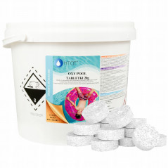 Tabletki z aktywnym tlenem do dezynfekcji wody basenowej Oxy Pool NTCE 20 g - opak. 5 kg
