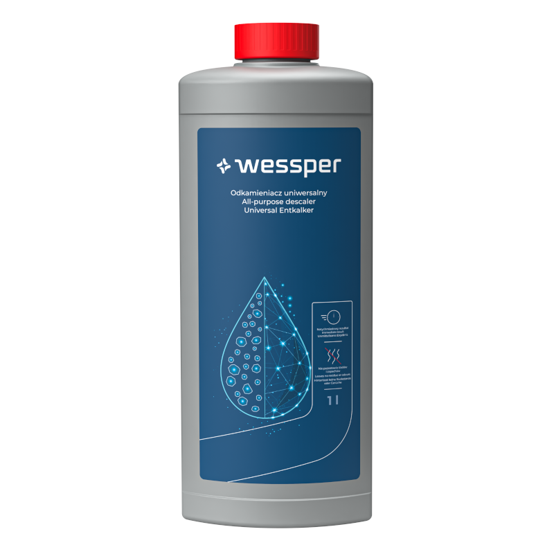 Odkamieniacz uniwersalny Wessper CleanMax do ekspresu, czajnika, żelazka 1000 ml