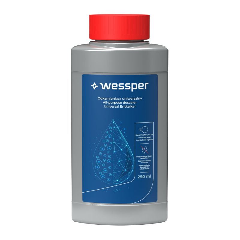 Odkamieniacz uniwersalny Wessper Cleanmax do ekspresu, czajnika, żelazka 250 ml