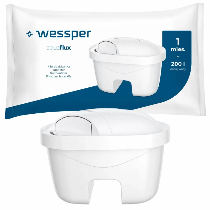 Wkłady filtrujące Wessper Aquaflux do dzbanka - 5 sztuk Wkłady filtrujące Wessper Aquaflux do dzbanka - 5 sztuk