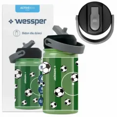 Termos dziecięcy Wessper ActiveMax Kids z motywem piłki nożnej 410 ml