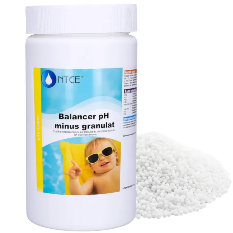 Balancer pH minus - granulat obniżający wartości pH wody basenowej NTCE 1,5 kg