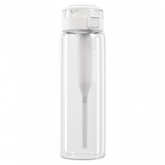 Szklana butelka na wodę Wessper Clarti Glass 680 ml przezroczysta + zestaw 2 filtrów