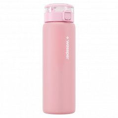 Szklana butelka na wodę Wessper Clarti Glass 680 ml różowa + zestaw 2 filtrów