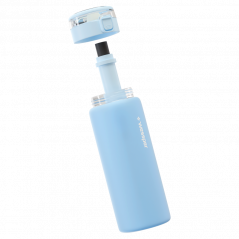 Szklana butelka filtrująca Wessper ActiveMax Clarti Glass 680 ml niebieska w zestawie z 2 filtrami
