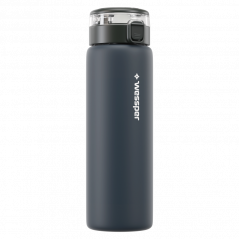 Szklana butelka na wodę Wessper Clarti Glass 680 ml szara + zestaw 2 filtrów