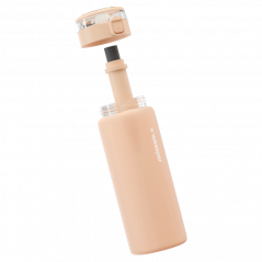 Butelka filtrująca szklana Wessper ActiveMax Clarti Glass beżowa 680 ml w zestawie z 2 filtrami