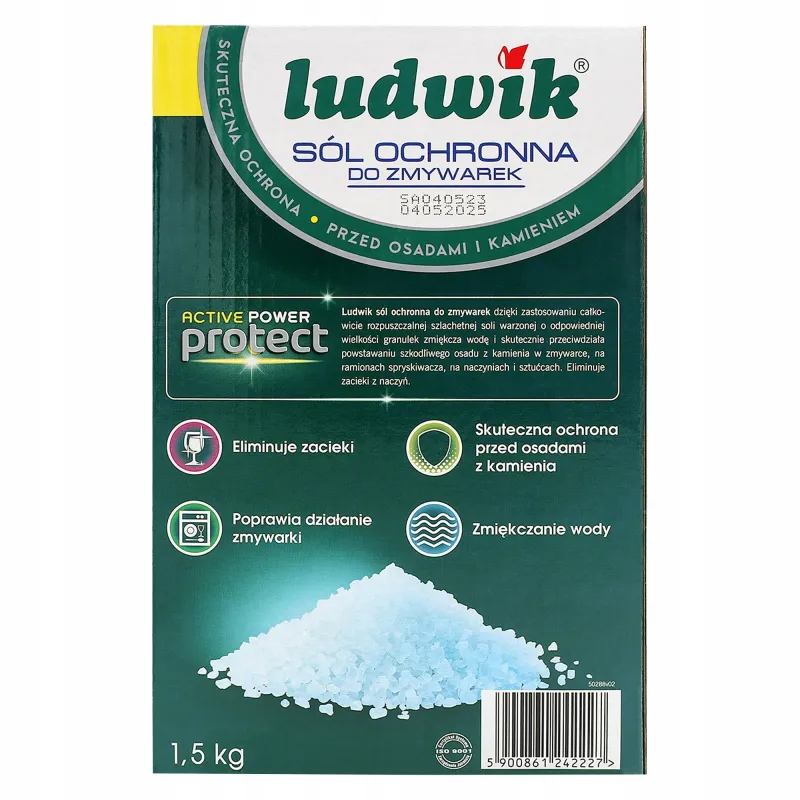 Sól ochronna do zmywarki Ludwik Active Power Protect 1,5 kg