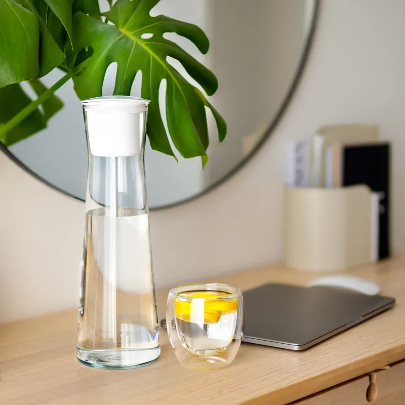Karafka filtrująca Wessper K1 BOROSILICATE w zestawie z 4 dodatkowymi filtrami Actitex Disc