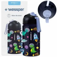 Termos dziecięcy Wessper ActiveMax Kids z kosmosem 410 ml