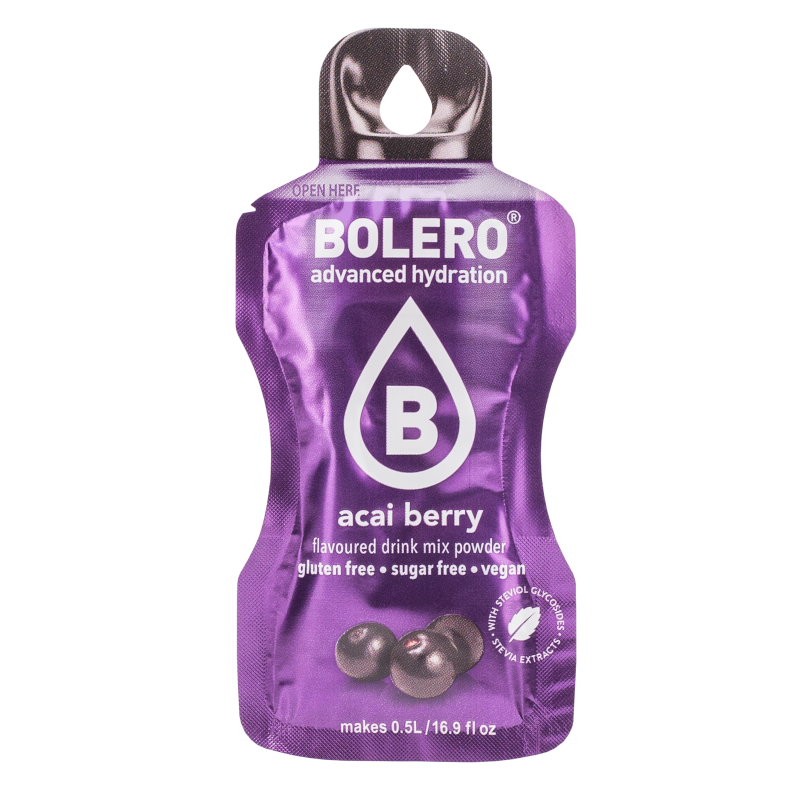 Napój w proszku Bolero Sticks Acai Berry (Jagody Acai) ze stewią 12 x 3 g