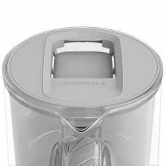 Dzbanek filtrujący szklany Wessper D2 Borosilicate 3 l szary w zestawie z dodatkowym filtrem Wessper Aquamax