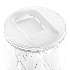 Dzbanek filtrujący szklany Wessper D2 Borosilicate 3 l biały w zestawie z dodatkowym filtrem Wessper Aquamax