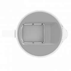 Dzbanek filtrujący szklany Wessper D2 Borosilicate Aquaclassic 3 l szary w zestawie z 2 filtrami Aquaclassic