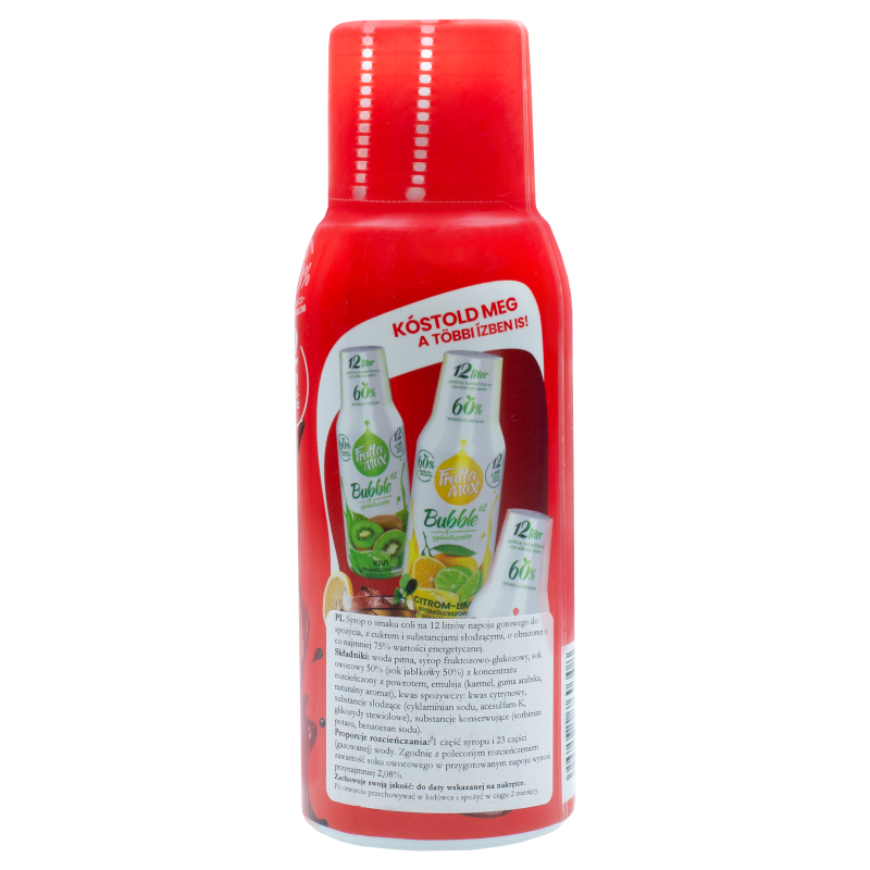 Syrop (koncentrat) FruttaMax Cola do saturatora 500ml Syrop (koncentrat) FruttaMax Cola do saturatora 500ml