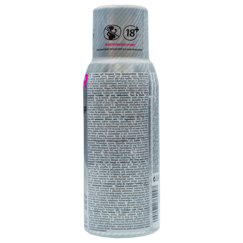 Syrop (koncentrat) FruttaMax Energy bez cukru do saturatora 500ml Syrop (koncentrat) FruttaMax Energy bez cukru do saturatora 500ml