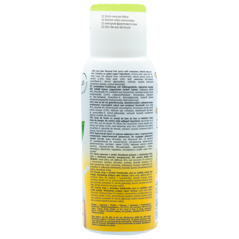 Syrop (koncentrat) FruttaMax Radler cytryna bez cukru do saturatora 500ml Syrop (koncentrat) FruttaMax Radler cytryna bez cukru do saturatora 500ml
