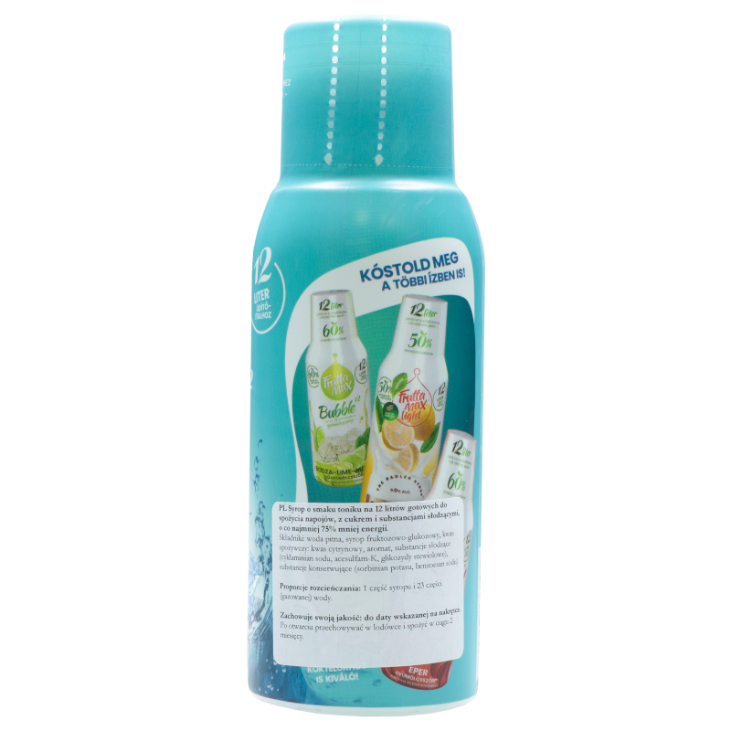 Syrop (koncentrat) FruttaMax Tonic do saturatora 500ml Syrop (koncentrat) FruttaMax Tonic do saturatora 500ml