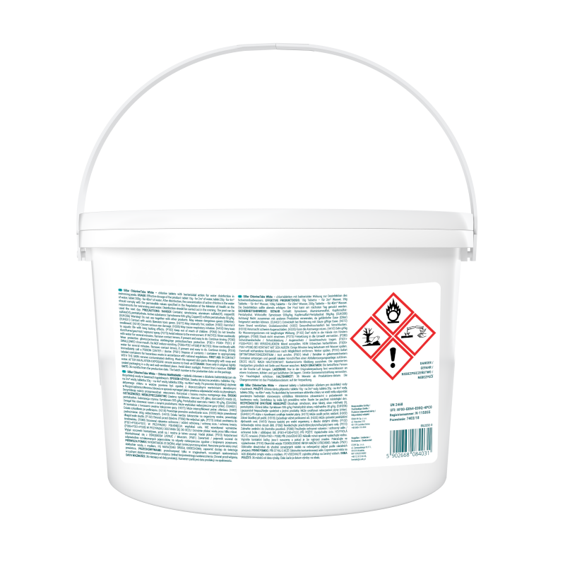 Tabletki chlorowe do basenu (białe) Chlorine Tabs White Sillar 200g, opak. 3kg Tabletki chlorowe do basenu (białe) Chlorine Tabs White Sillar 200g, opak. 3kg